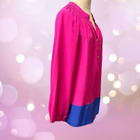 Lilly Pulitzer 100% Silk Blouse / SZ: S / NWOT - Picture 4 of 7